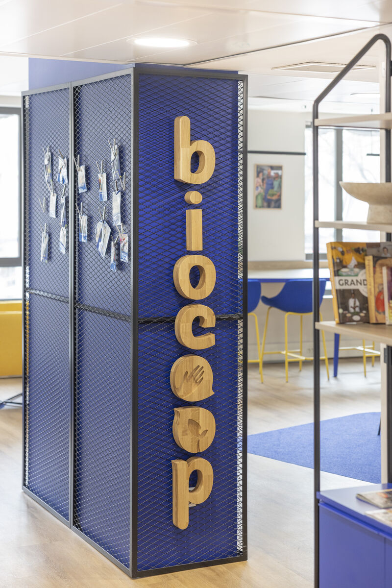 Aménagement du siège de Biocoop à Paris 15e : Axess Workplace conçoit 1 200 m² de bureaux à l&rsquo;image de la marque